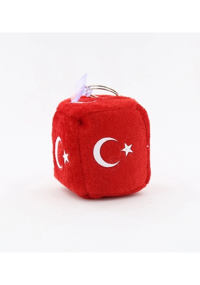 Türk Bayrak Temalı Vantuzlu Anahtarlık