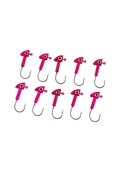 Jighead - Zoka - Kurşunlu Olta İğnesi - Xh-a 06 - Pembe - 8 Gr - 10 Adet