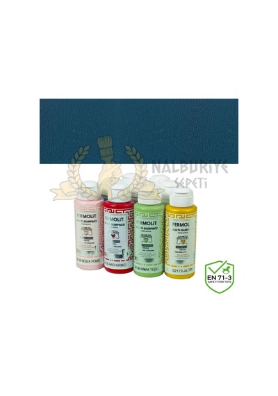 Permolit Multi-Surface Akrilik Hobi Boyası Mural Mavi 120 Ml.