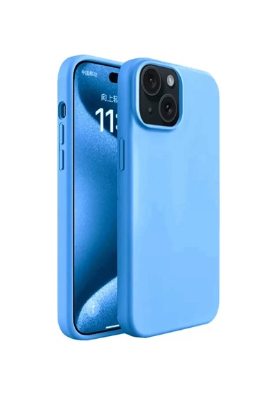 Newface Apple İphone 15 Plus Kılıf First Silikon - Mavi