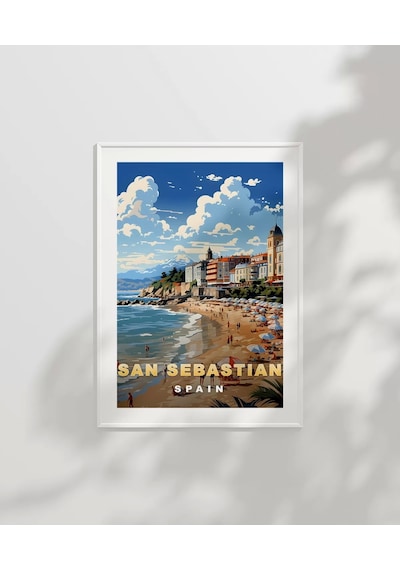 Çerçevesiz Poster San Sebastian'ın Sahil Büyüsü