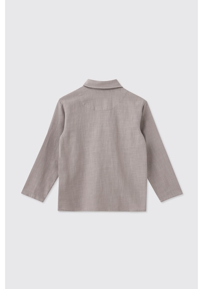 Panço Erkek Çocuk Gri Düğmeli Ceket 2611BK22010