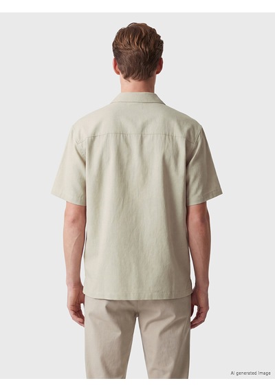Lcw Vision Bej Regular Fit Dokulu Erkek Gömlek
