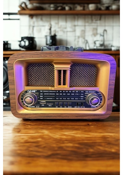Mcg Taşınabilir Klasik Am/fm/sw Retro Ev Radyo Usb İle Şarj Olabilen Retro Radyo