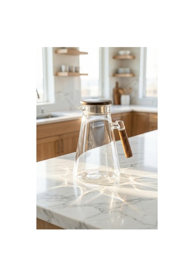 Pureglass Akasya Kapaklı Cam Sürahi - 1700 Ml