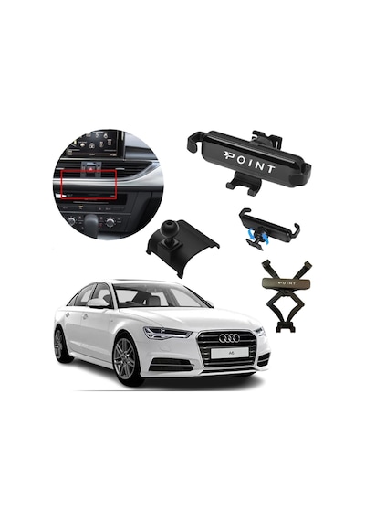 Audi A6 Araca Özel Cep Telefon Tutacağı Robotik Oynar Başlıklı 2012 - 2017 Arası Profesyonel Ürün