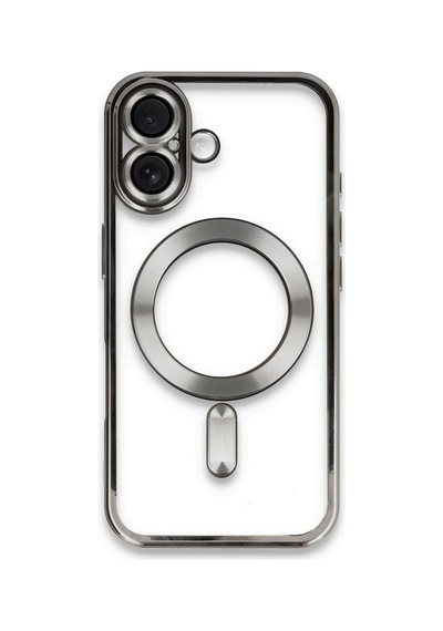 Apple iPhone Uyumlu  16 Uyumlu Kılıf Kross Magneticsafe Kapak - Titan Gri