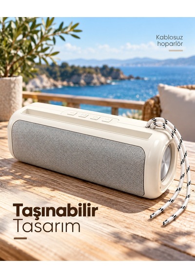 Tws Stereo Bağlantılı Bluetooth Hoparlör Rgb Işık Efektli Usb Ve Hafıza Kartı Destekli Çok Renkli