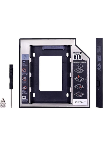 Speeduf 9.5mm Sata Hdd Harddisk Caddy Kızak Kutu Laptop Ssd Notebook İkinci Hdd Takma