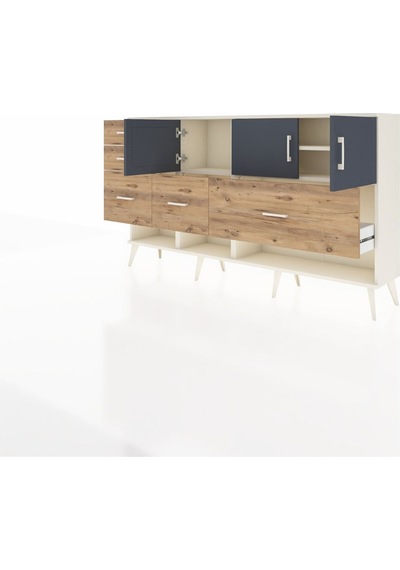 Arges Konsol 3 Raflı 5 Çekmeceli 3 Kapaklı 176x30x99 Aytaşı-antrasit/çam Antrasıt/atlas Çam - Aytası Arges Konsol 3 Raflı 5 Çekmeceli 3 Kapaklı 176x30x99 Aytaşı-antrasit/çam Antrasıt/atlas Çam - Aytası