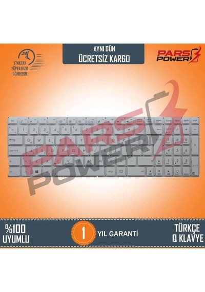 Asus X556U Uyumlu Notebook Klavyesi Beyaz Tr