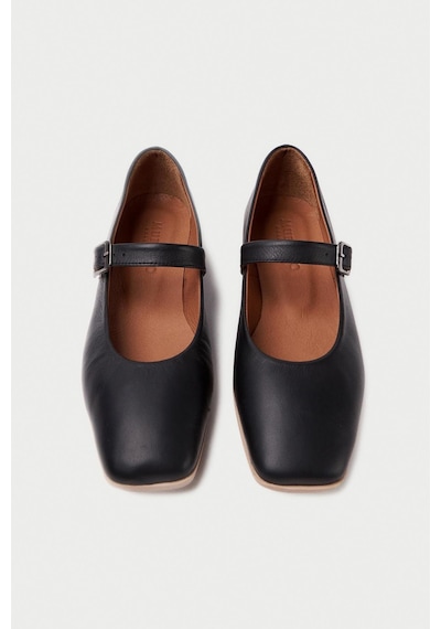 Mubiano Hakiki Deri Collection Kadın Babet Siyah -mcmng24450-s Siyah