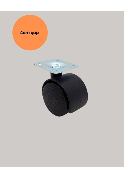 Hubrendy Tekno 4 Cm Döner Ayak Kilitsiz 4 Adet Mobilya Ve Sehpa Ayağı 16063626