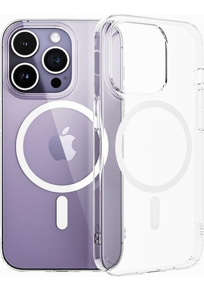 Apple Uyumlu iPhone 13 Kilif Magsafe Özellikli Sararmaz Sert Seffaf 566832028