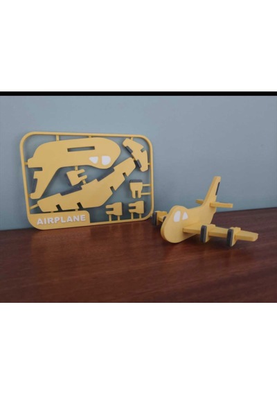 Meydora 3d Uçak Airplane Yapboz - Montaj Ve İnşa Oyuncağı Eğitici Stem Oyuncak