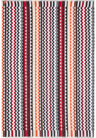 Missoni Best Zigzag %100 Pamuk Terry Banyo Havlusu Kırmızı-çok Renkli