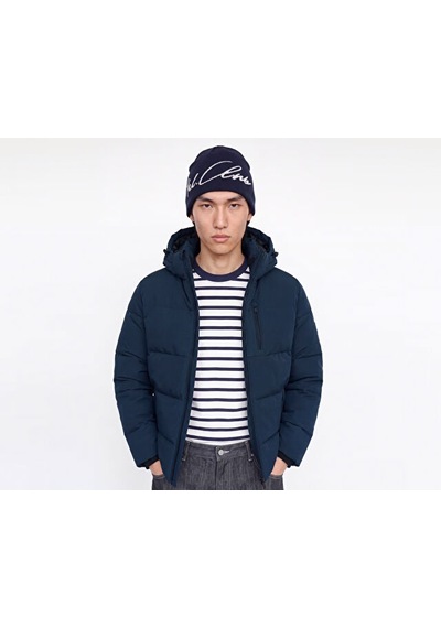 Jack & Jones Jack Jones Jjebecks Puffer Sn Erkek Günlük Mont 12298858-sky-captaın Lacivert
