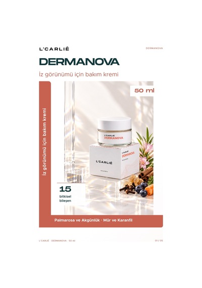 L'carlıe Dermanova İz Görünümü Bakım Kremi Bitkisel 50 Ml