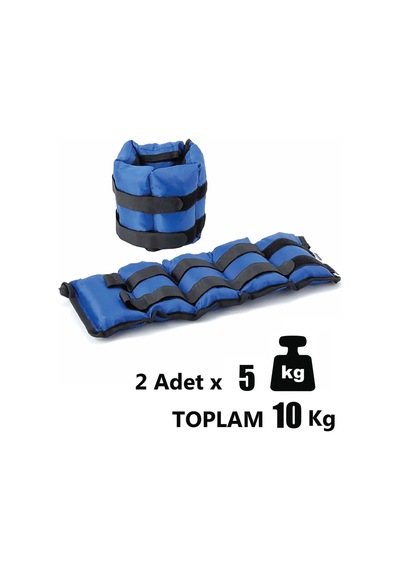 5 Kg X 2 Adet Mavi El Ayak Bileği Ağırlığı + El Yayı Mavi
