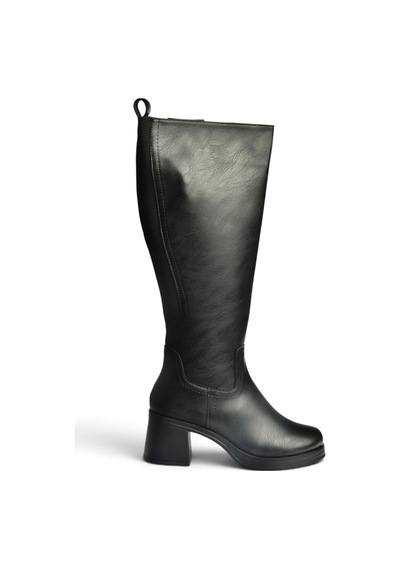 Fox Shoes Z973580209 Siyah Kalın Topuklu Günlük Kadın Çizme
