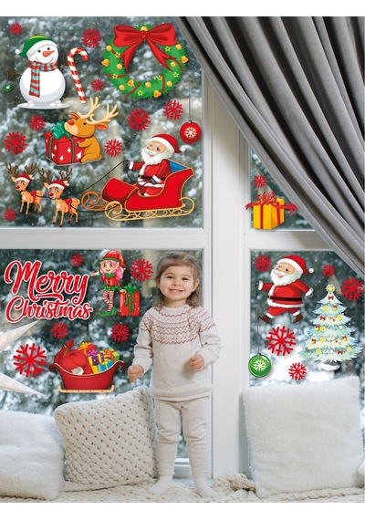 Yılbaşı Karlı Yeni Yıl Çocuk Bebek Odası Sticker