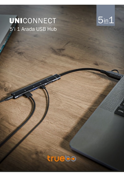 Truebo Uniconnect 5 İn 1 Usb + Type-c Hub
