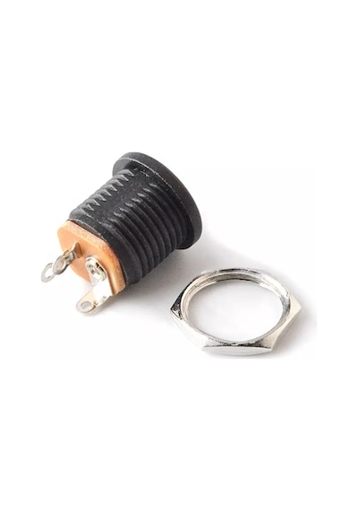 100 ADET IC-258 DC ŞASE 2.5MM YUVARLAK SOMUNLU 5.5X2.5mm