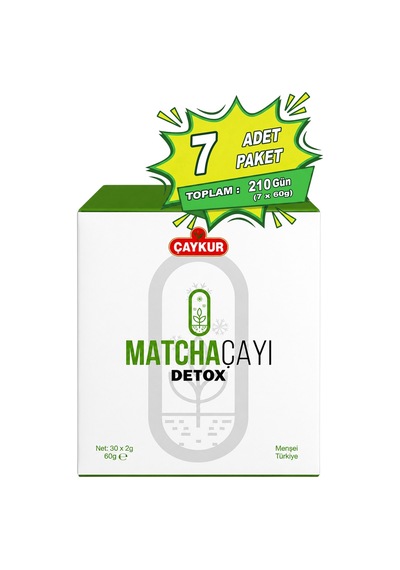 Matcha Detox Çayı 30x2gr Net 60gr Yedili Paket