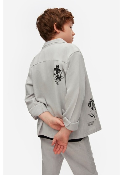 Nk Kids Gömlek 25ynk48350 Gri