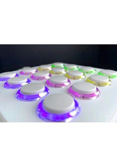 Dj Techtools Mıdı Fighter Spectra White / 16 Arcade Knobs Parmakla Davul Çalma Performansı İçin En İyi Mıdı Control