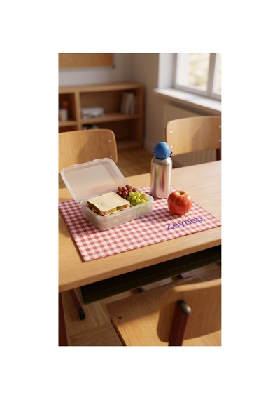 Kişiye Özel İsim Nakışlı Duck Kumaş Beslenme Örtüsü 45x35 Cm Su Ve Leke Tutmaz Kumaş - 922808783