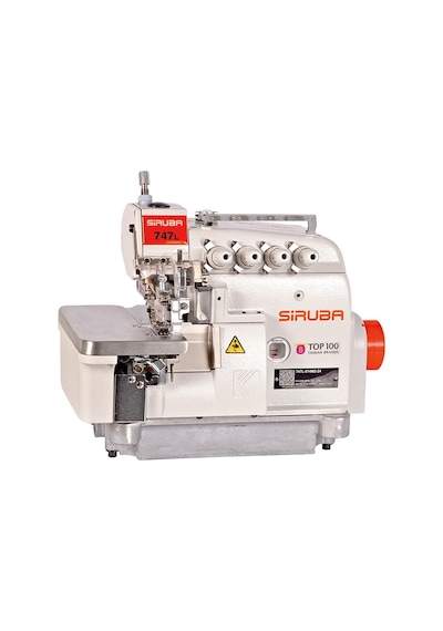 Siruba 4 İplik L Serisi Overlok Makinesi 747L-514M7-23-Bk1/Dklu1-