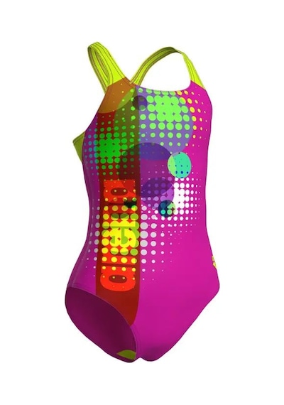 Arena G Dots Swimsuit Swim Pro Back Çok Renkli Kız Çocuk Yüzücü Mayosu 010745960