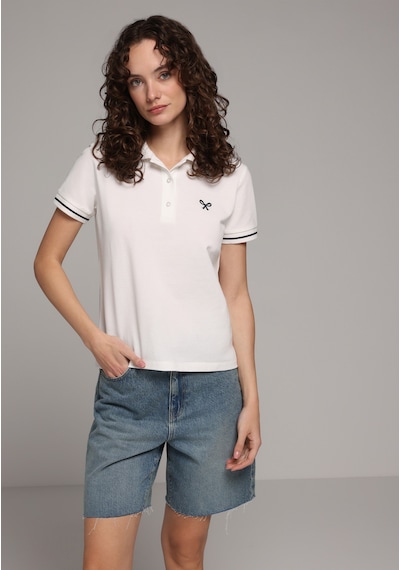 Colin's Colins Regular Fit Polo Yaka Nakışlı Kadın Beyaz Kısa Kol Tişört Cl1080075 Q1.v2 Ofw Colin's Colins Regular Fit Polo Yaka Nakışlı Kadın Beyaz Kısa Kol Tişört Cl1080075 Q1.v2 Ofw