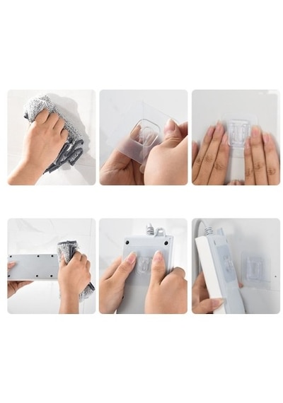 Çekmeceli Kozmetik Organizer Beyaz + Geçmeli Klips Eşya Sabitleme Askısı 6 Adet - 2li Set J0f1c4 Belirtilmemiş
