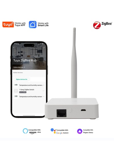 Tuya Kablolu Zigbee Lan Ağ Geçidi Hub