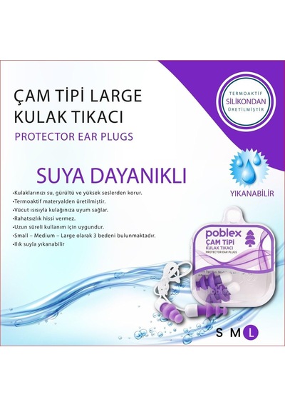 Poblex Çam Tipi Kulak Tıkacı - Large 156145