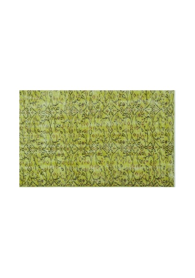 El Dokuması Vintage Yün-pamuk Yeşil Halı 24204 166 X 264 Cm