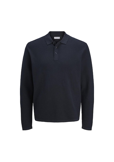 Jack & Jones Jjegeorge Knıt Polo Ls Sn Mavi