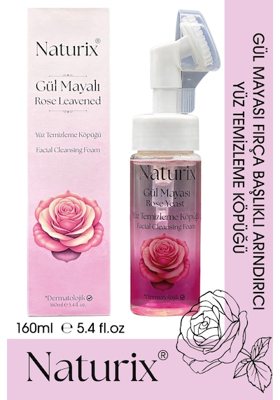 Naturix Gül Mayalı Yüz Temizleme Köpüğü 160 ML