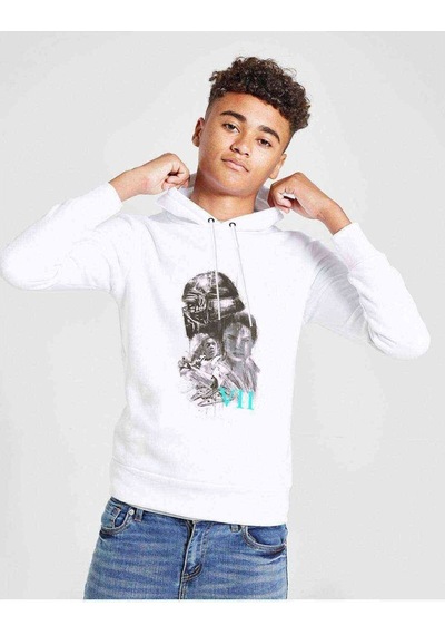 Tshirthane Wars Vıı Anakin Skywalker Baskılı Unisex Çocuk Kapüşonlu Sweat Beyaz