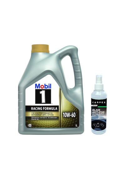 Mobil 1 10W-60 Motor Yağı 4 L + Carpex Cam Buğu Önleyici