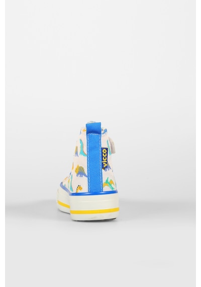 Vicco Ada Desenli Erkek Bebek Beyaz/saks Mavi Sneaker Beyaz - Mavi