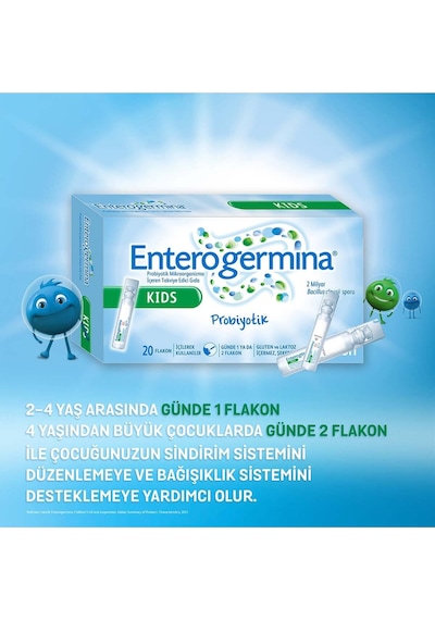 Enterogermina Kids 5 ML 20 Flakon 2 Adet