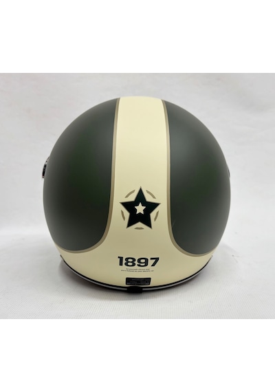 Nero Tk-06 Şefaf Vizörlü Yarım Açık Kask Mat Y4 Çok Renkli