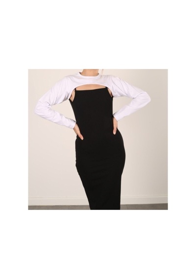 Unika Boutique Kadın Beyaz Boyunluklu Kolluk