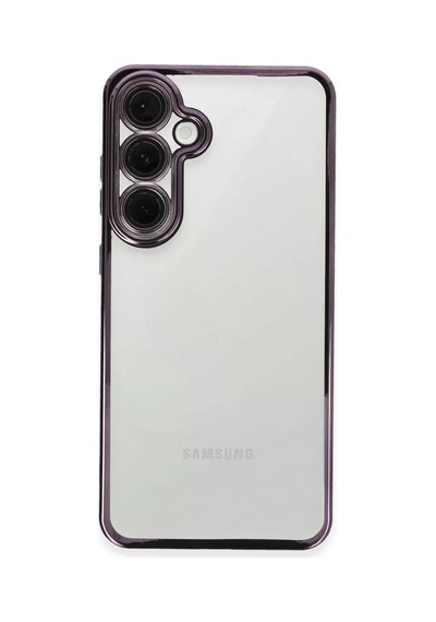 Newface Samsung Galaxy Uyumlu S24 Fe Kılıf Razer Lensli Silikon - Mor Belirtilmemiş