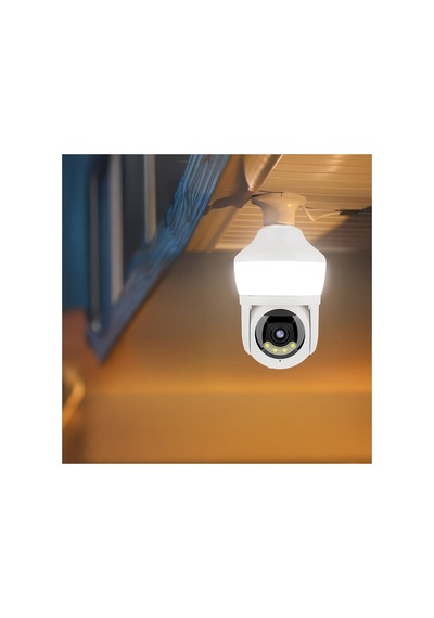 Cmr26 Güvenlik Kamerası 360 Derece Dönebilen Wifi Ampül Led Işıklı Full Hd Smart Ip Kamera