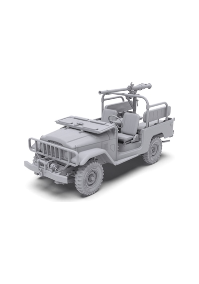Ak 35003 1/35 Ölçek, Fj43 Kamyonet Spg-9 Geri Tepmesiz Silahlı , Askeri Araç Plastik Model Kiti