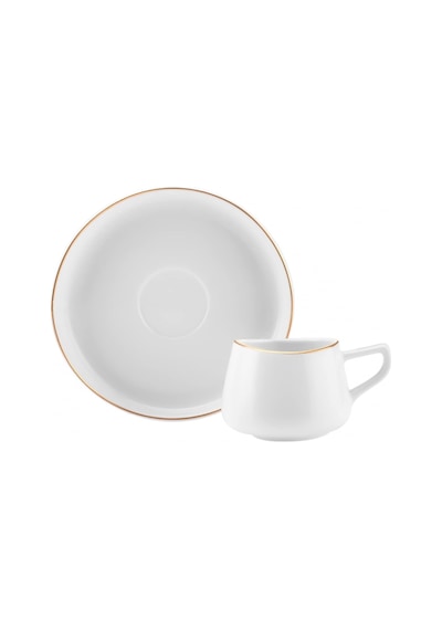 Streamline Hole 6 Kişilik Kahve Fincan Takımı 80 Ml Beyaz